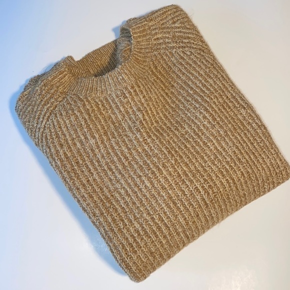 BP ribbed sweater stretch super soft crew knit marled xxs‎ oversized - Picture 2 of 4